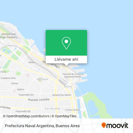 Mapa de Prefectura Naval Argentina