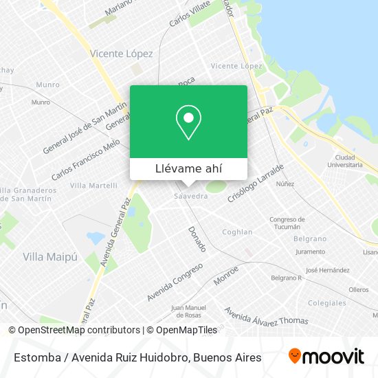 ¿Cómo llegar a Estomba / Avenida Ruiz Huidobro en Distrito Federal en