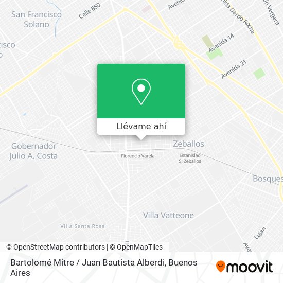 Mapa de Bartolomé Mitre / Juan Bautista Alberdi