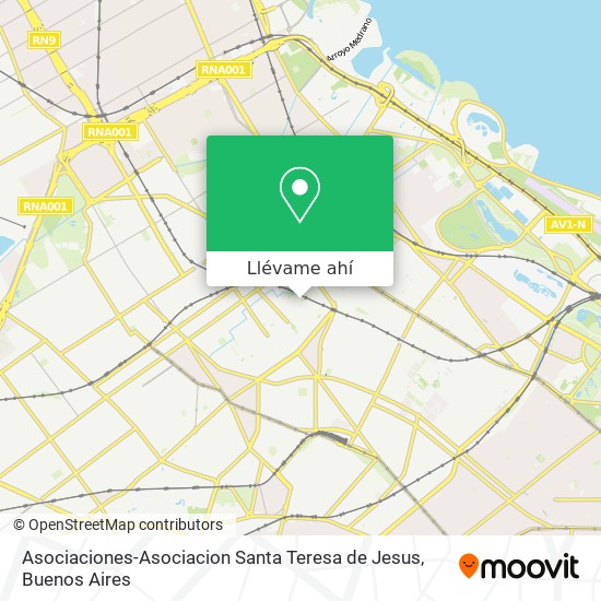 Mapa de Asociaciones-Asociacion Santa Teresa de Jesus