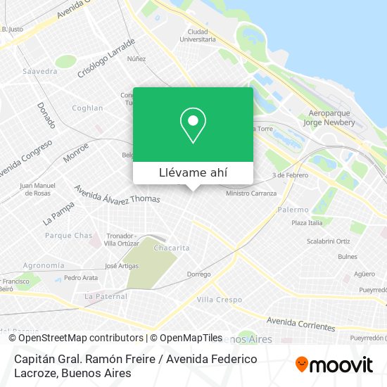 Mapa de Capitán Gral. Ramón Freire / Avenida Federico Lacroze