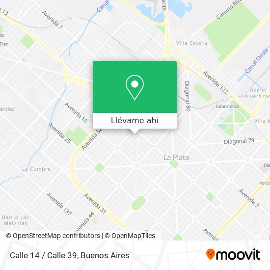 Mapa de Calle 14 / Calle 39