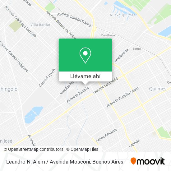 Mapa de Leandro N. Alem / Avenida Mosconi