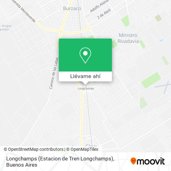 Mapa de Longchamps (Estacion de Tren Longchamps)