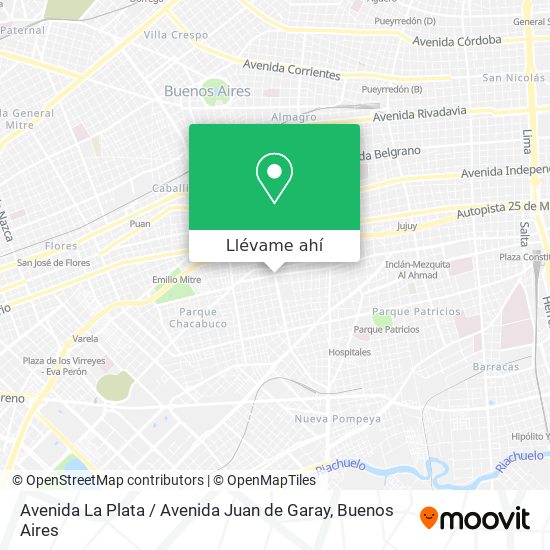 Mapa de Avenida La Plata / Avenida Juan de Garay