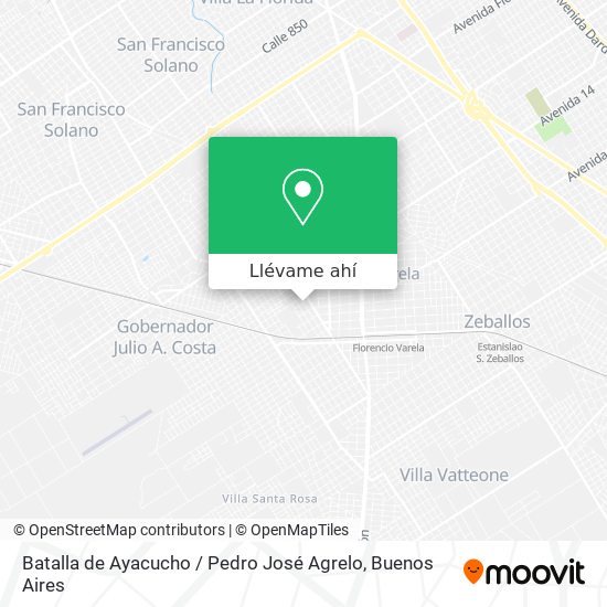 Mapa de Batalla de Ayacucho / Pedro José Agrelo