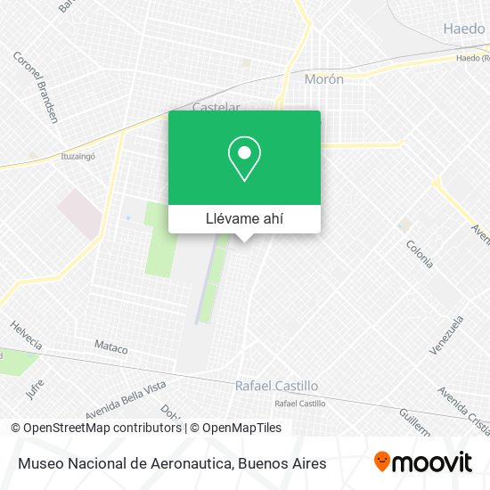 C mo llegar a Museo Nacional de Aeronautica en Mor n en Colectivo