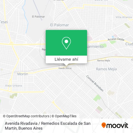 Mapa de Avenida Rivadavia / Remedios Escalada de San Martín