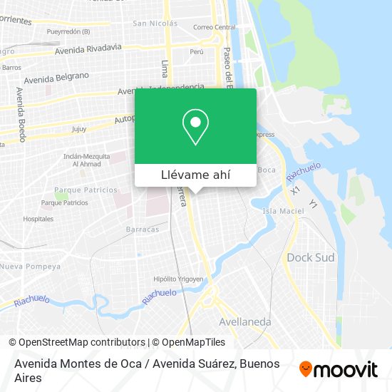 Mapa de Avenida Montes de Oca / Avenida Suárez