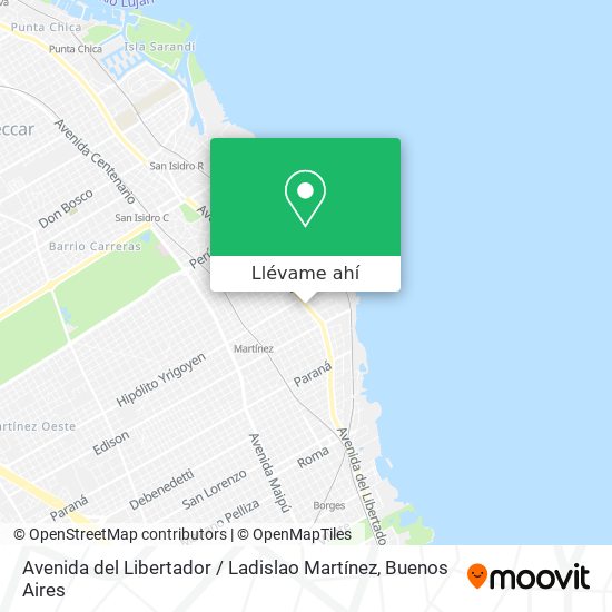 Mapa de Avenida del Libertador / Ladislao Martínez