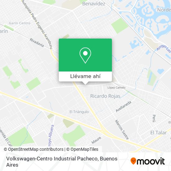 Mapa de Volkswagen-Centro Industrial Pacheco