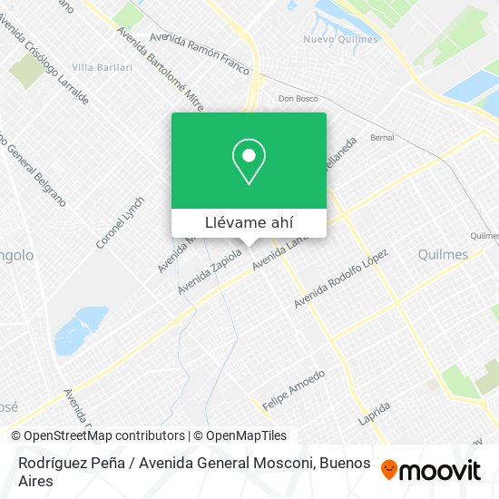 Mapa de Rodríguez Peña / Avenida General Mosconi