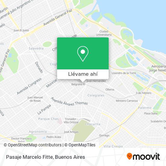 Mapa de Pasaje Marcelo Fitte