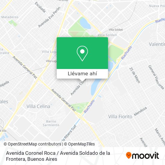 Mapa de Avenida Coronel Roca / Avenida Soldado de la Frontera