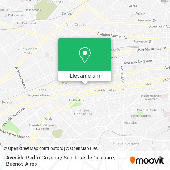 Mapa de Avenida Pedro Goyena / San José de Calasanz