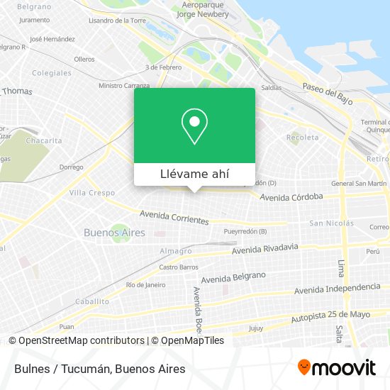 Mapa de Bulnes / Tucumán
