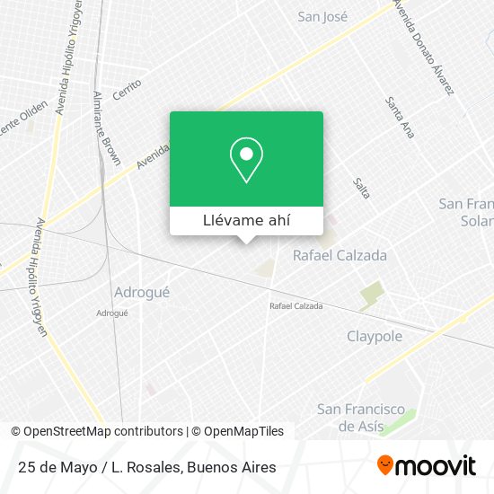 Mapa de 25 de Mayo / L. Rosales
