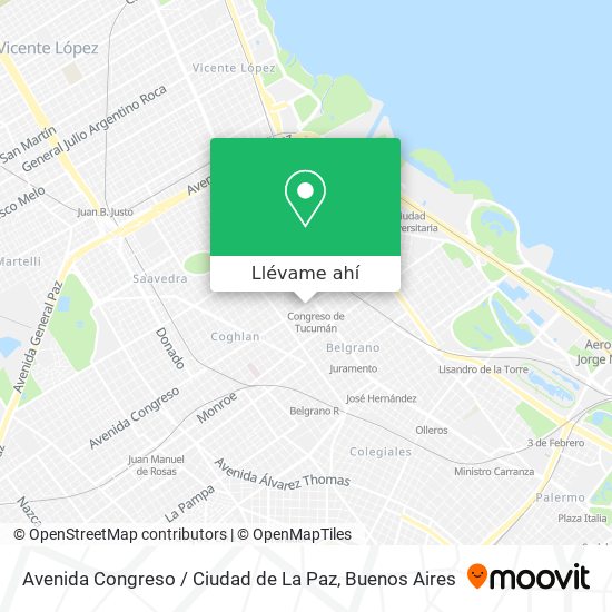 Mapa de Avenida Congreso / Ciudad de La Paz
