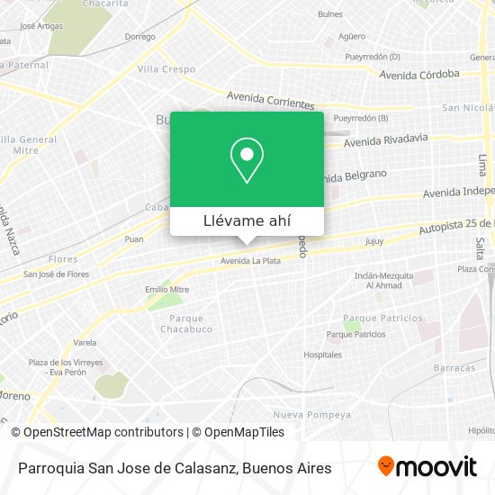 Mapa de Parroquia San Jose de Calasanz
