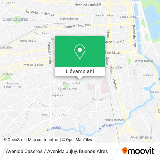 Mapa de Avenida Caseros / Avenida Jujuy