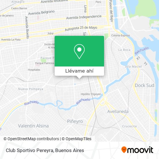 Mapa de Club Sportivo Pereyra