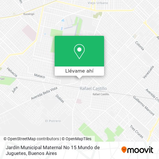 Mapa de Jardín Municipal Maternal No 15 Mundo de Juguetes
