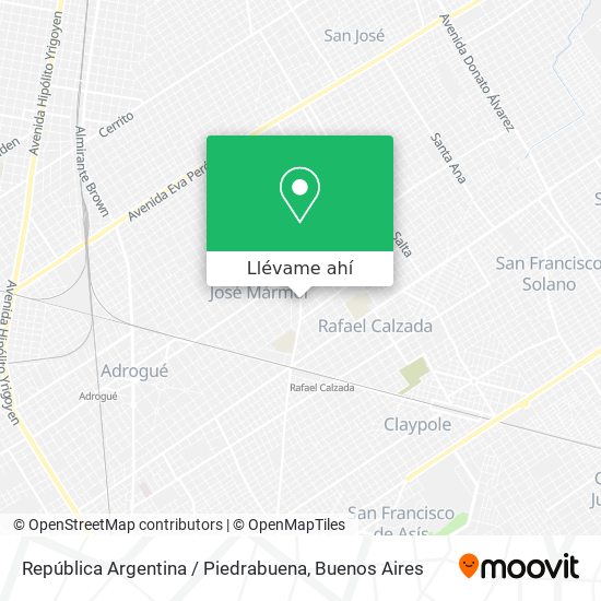 Mapa de República Argentina / Piedrabuena