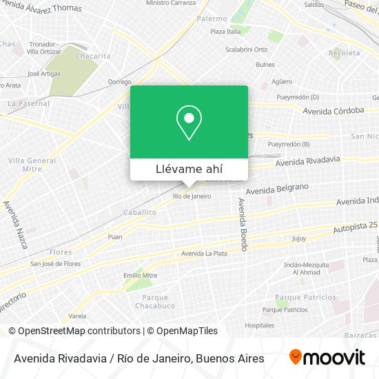 Mapa de Avenida Rivadavia / Río de Janeiro