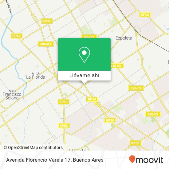 Mapa de Avenida Florencio Varela 17