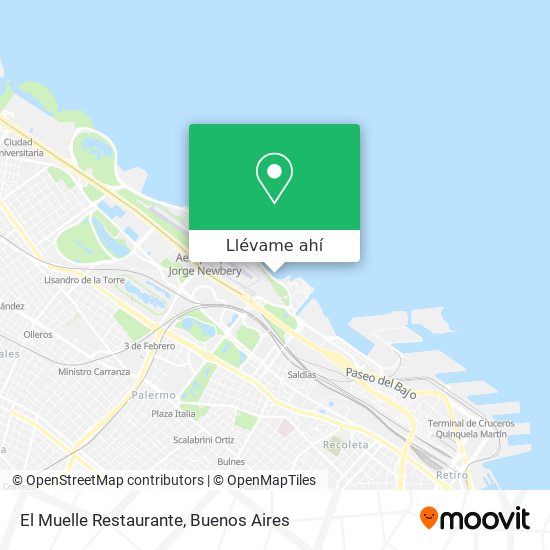 Mapa de El Muelle Restaurante