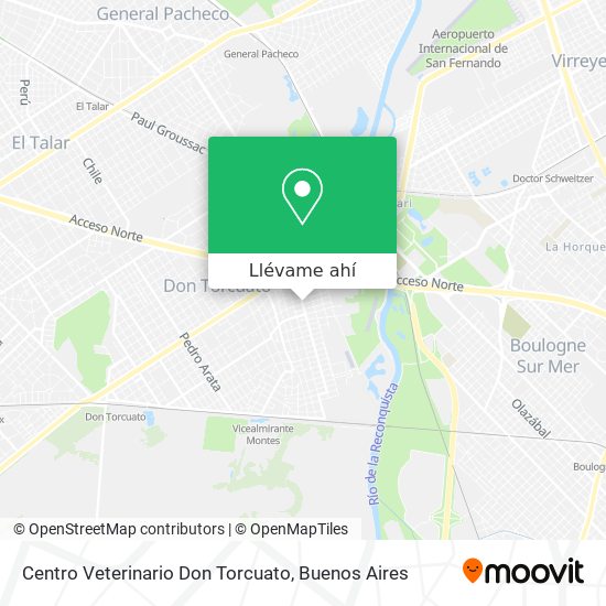 Mapa de Centro Veterinario Don Torcuato