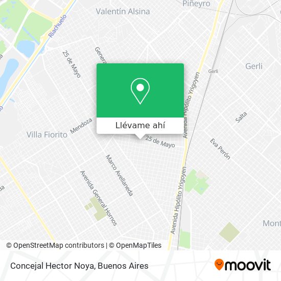 Mapa de Concejal Hector Noya