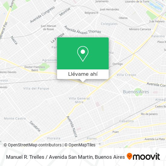 Mapa de Manuel R. Trelles / Avenida San Martín