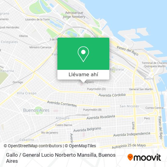 Mapa de Gallo / General Lucio Norberto Mansilla