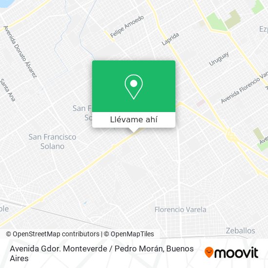 Mapa de Avenida Gdor. Monteverde / Pedro Morán