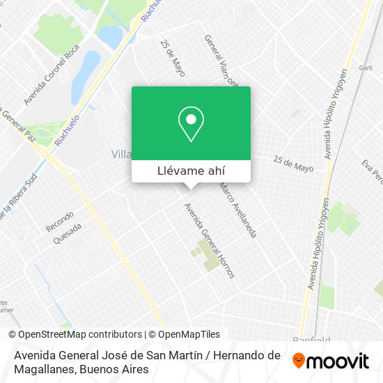 Mapa de Avenida General José de San Martín / Hernando de Magallanes