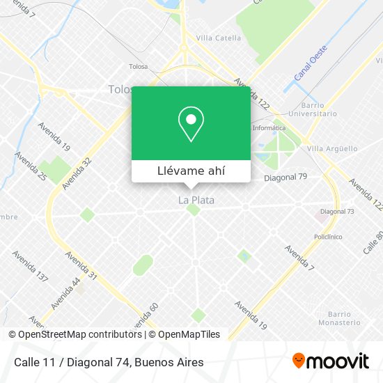 Mapa de Calle 11 / Diagonal 74