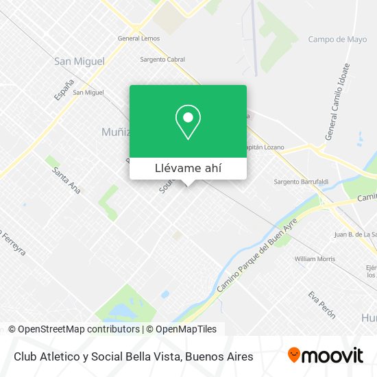 Mapa de Club Atletico y Social Bella Vista