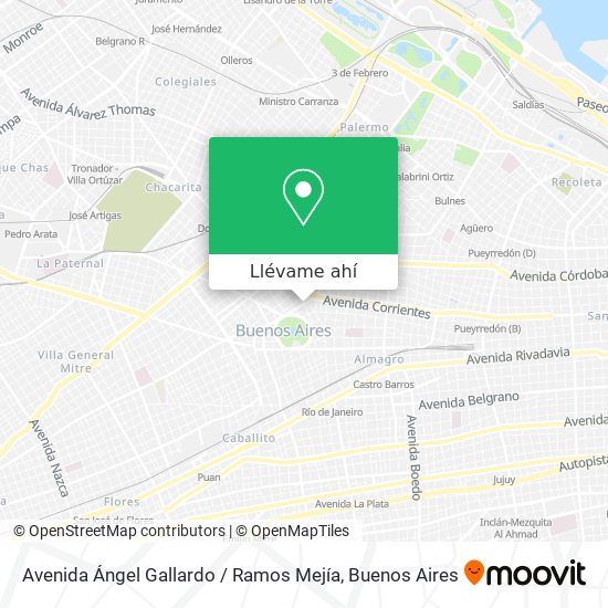 Mapa de Avenida Ángel Gallardo / Ramos Mejía