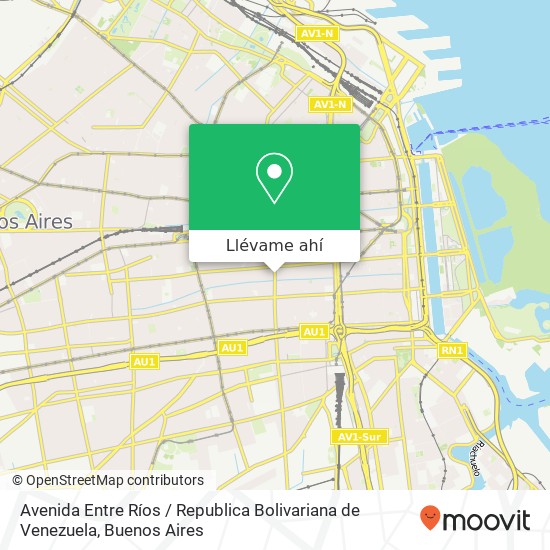 Mapa de Avenida Entre Ríos / Republica Bolivariana de Venezuela