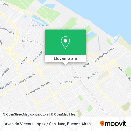 Mapa de Avenida Vicente López / San Juan