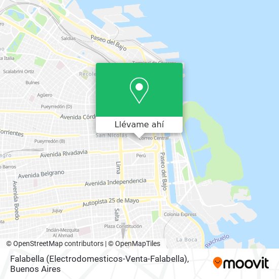 Mapa de Falabella (Electrodomesticos-Venta-Falabella)