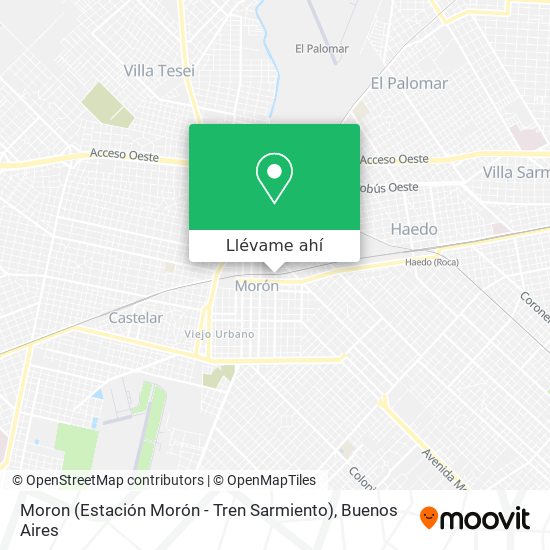 Mapa de Moron (Estación Morón - Tren Sarmiento)