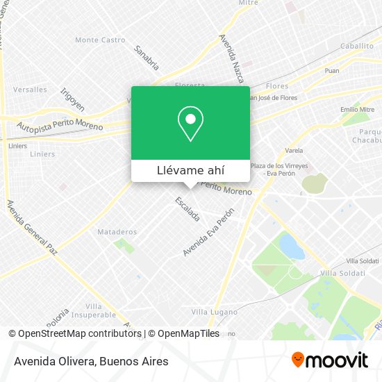 Mapa de Avenida Olivera