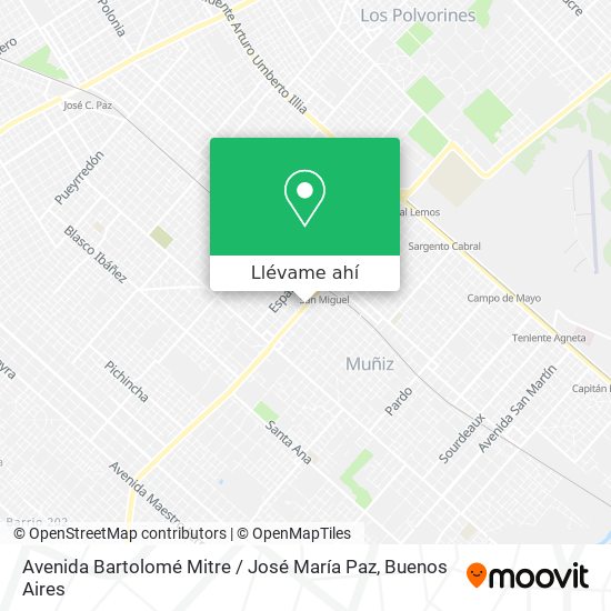 Mapa de Avenida Bartolomé Mitre / José María Paz