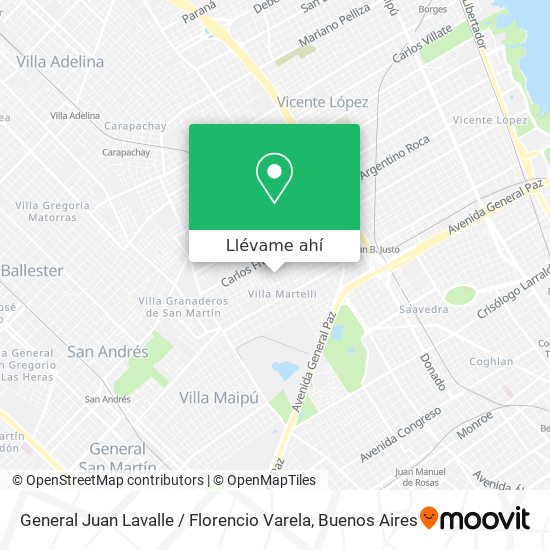 Mapa de General Juan Lavalle / Florencio Varela