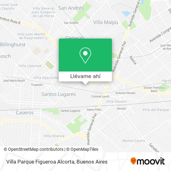 Mapa de Villa Parque Figueroa Alcorta