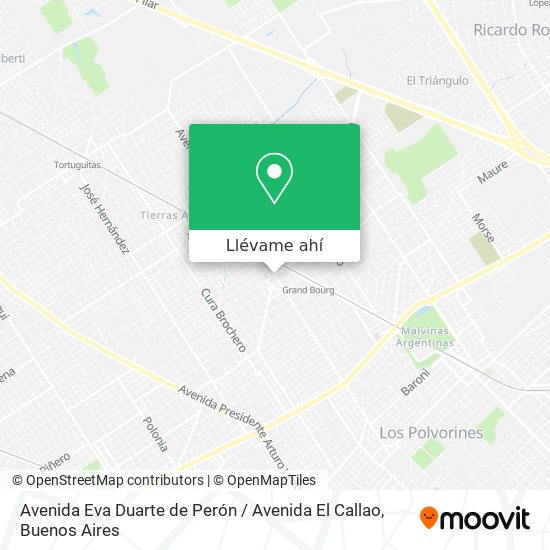 Mapa de Avenida Eva Duarte de Perón / Avenida El Callao