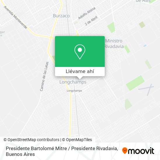 Mapa de Presidente Bartolomé Mitre / Presidente Rivadavia