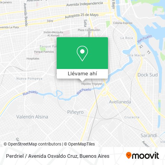 Mapa de Perdriel / Avenida Osvaldo Cruz